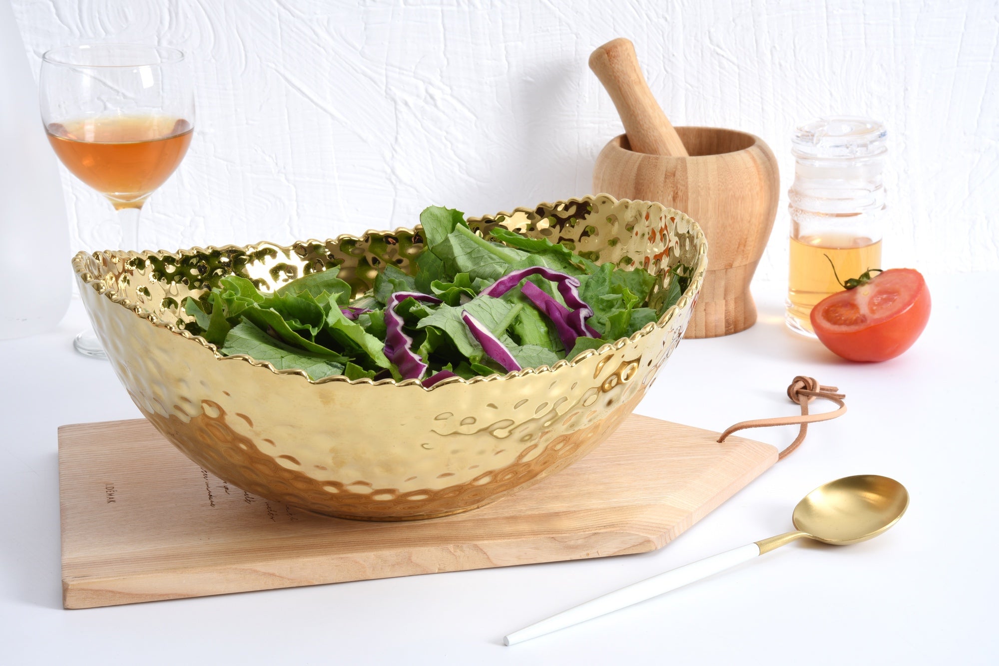 Pampa Bay Large Gold Oval Bowl