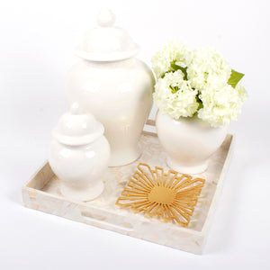 White Ginger Jar